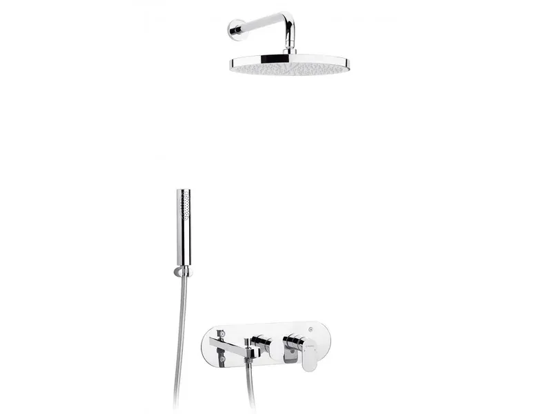 Kit mitigeur de bain-douche encastré 3 sorties Sfax