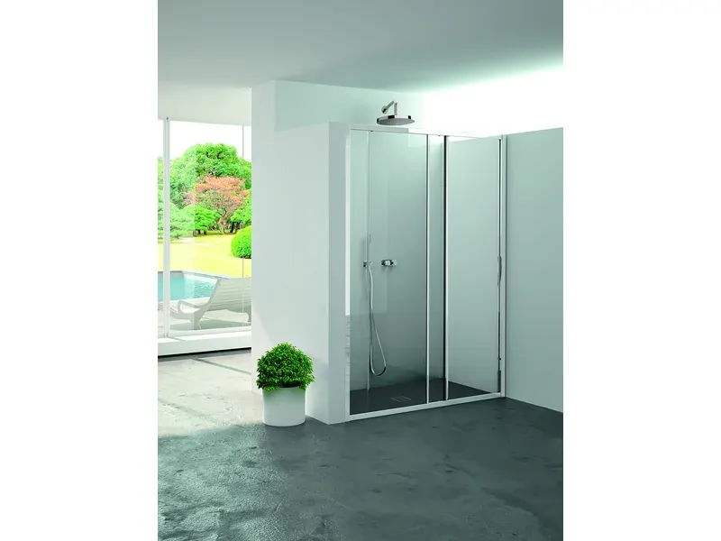 LENA niche 1 porte coulissate +  1 élément fixe