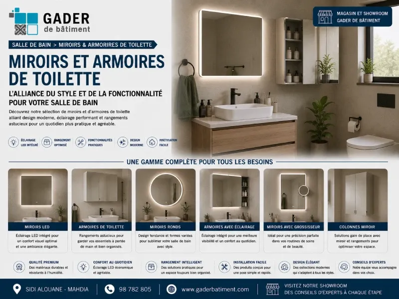 Miroirs & armoires de toilette