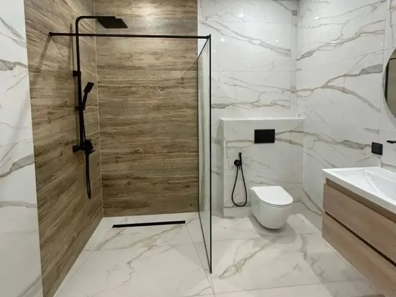 Salle de bain complète, Gader de Bâtiment