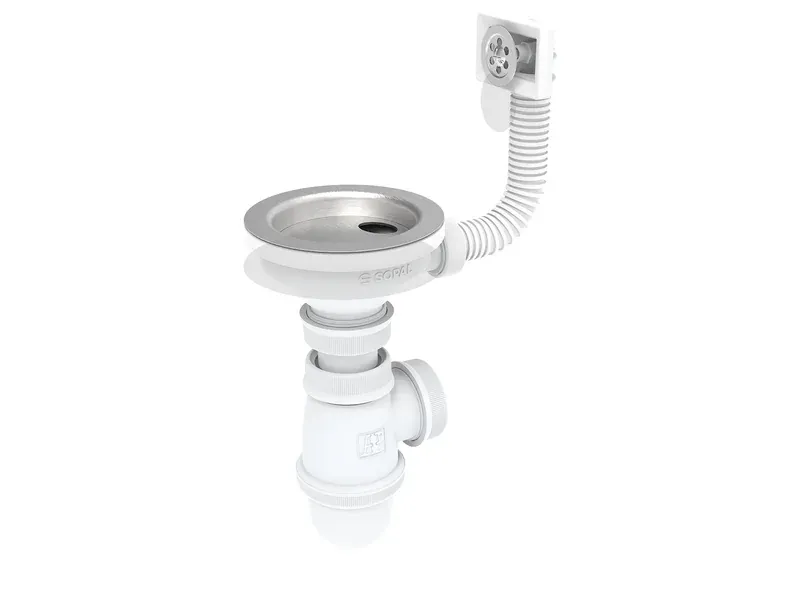 VIDAGE EVIER INOX MONO-BAC AVEC TROP PLEIN CLASSIQUE
